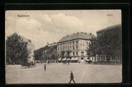 AK Gumbinnen, Strasse Am Markt  - Ostpreussen