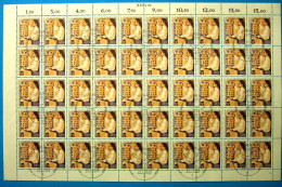 Berlin 50er Bogen 344 Gestempelt Formnummer 1 Zudruck Berlin #JZ038 - Autres & Non Classés
