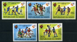 Niger 767-71 Postfrisch Fußball #GE484 - Niger (1960-...)