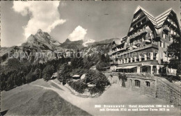 12586996 Braunwald GL Hotel Alpenblick Ortstock Turm Braunwald - Autres & Non Classés