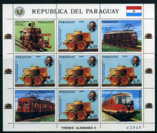 Paraguay Kleinbogen 4026 Postfrisch Eisenbahn Lokomotive #IJ054 - Paraguay
