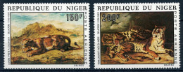 Niger 381-382 Postfrisch Kunst/ Raubkatzen #JC414 - Niger (1960-...)