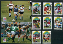 Gambia 1769-1778 + Bl 211-212 Postfrisch Fußball #GE510 - Gambie (1965-...)