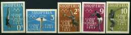 Albanien 657-661 B Postfrisch Olympiade 1964 #JJ415 - Autres & Non Classés