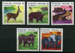 Kongo 539-543 Postfrisch Wildtiere #IN573 - Sonstige & Ohne Zuordnung