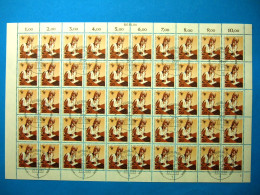 Berlin 50er Bogen 343 Gestempelt Formnummer 2 Zudruck Berlin #JZ037 - Autres & Non Classés