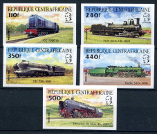 Zentralafrika 1026-1030 Geschnitten Postfrisch Eisenbahn #IU718 - Central African Republic