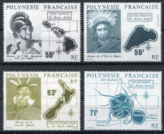 Franz. Polynesien 553-556 Postfrisch #JS141 - Autres & Non Classés