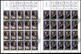 Liechtenstein Kleinbögen 828-829 Ersttagssonderstempel #JE988 - Sonstige & Ohne Zuordnung