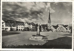 12585336 Amriswil TG Marktplatz Brunnen Kirche Amriswil TG - Andere & Zonder Classificatie