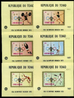 Tschad Block A49-F49 Postfrisch Olympiade 1972 #IF169 - Autres & Non Classés