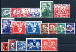 DDR Jahrgang 1951 Postfrisch Jede MiNr 1x #DDR-XX-1951 - Andere & Zonder Classificatie