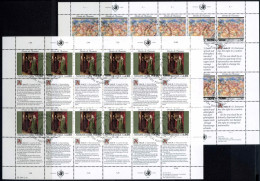 UNO Genf Kleinbögen 208-209 Menschenrechte Ersttagssonderstempel #IV346 - Andere & Zonder Classificatie