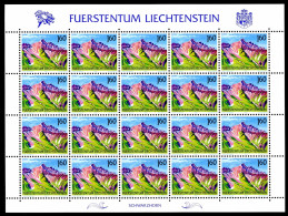 Liechtenstein Kleinbögen 1038 Postfrisch Berge #JE929 - Otros & Sin Clasificación