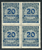 Deutsches Reich 4er Block 319 Postfrisch Infla Geprüft #IN678 - Other & Unclassified