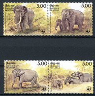 Sri Lanka 753-56 Postfrisch Elefanten #JS581 - Sri Lanka (Ceylan) (1948-...)