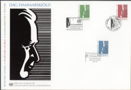 UNO Trio Brief 67 Dag Hammarskjöld 2001 Ersttagesbrief/FDC #IX282 - Autres & Non Classés
