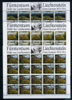 Liechtenstein Kleinbogen 1056-1058 Landschaft Ersttagssonderstempel #JG454 - Sonstige & Ohne Zuordnung