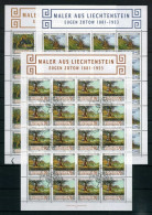 Liechtenstein Kleinbogen 1138-1140 Eugen Zotow Ersttagssonderstempel #JG480 - Other & Unclassified