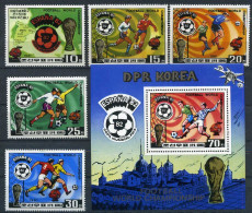 Korea Nord 2099-2104 + Bl 94 Postfrisch Fußball #GE544 - Corea (...-1945)