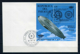 Paraguay Block 334 Zeppelin Ersttagssonderstempel #GO539 - Paraguay