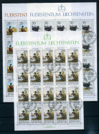 Liechtenstein Kleinbogen 997-999 Vögel Ersttagssonderstempel #JG433 - Andere & Zonder Classificatie