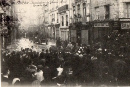 38177-ZE-25-BESANCON-Inondtions De Janvier 1910-Grande-Rue-----------animée-attelages - Besancon