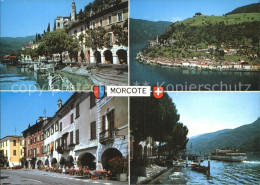 12564756 Morcote TI Fliegeraufnahme Partie Am Lago Di Lugano Morcote - Altri & Non Classificati