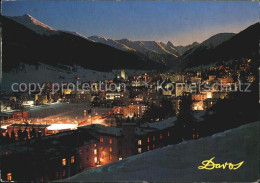 12517696 Davos Dorf GR Teilansicht Bei Nacht Davos - Altri & Non Classificati