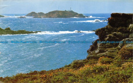 R082244 Round Island Lighthouse Fro White Island. St. Martins. Scilly. F. E. Gib - Welt