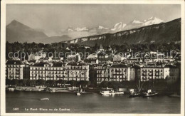 12474366 Geneve GE Partie Am See Mit Mont Blanc Geneve - Sonstige & Ohne Zuordnung