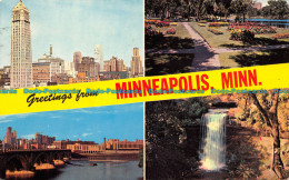 R081841 Greetings From Minneapolis. Minn. Plastichrome. Colourpicture. Maries Go - Mundo