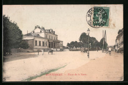 CPA Montereau, Place De La Gare  - Montereau