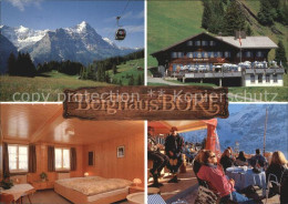 12453566 Grindelwald Berghaus Bort Gondelbahn Terrasse Gaestezimmer Grindelwald - Autres & Non Classés