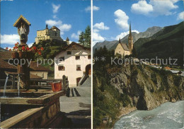 12371346 Scuol Tarasp Vulpera Heilbad Schloss Kirche Scuol - Sonstige & Ohne Zuordnung