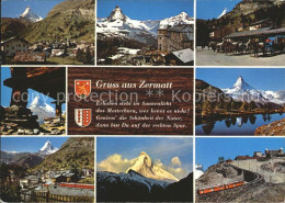 12371276 Zermatt VS Matterhorn Jungfraubahn Gedicht  - Andere & Zonder Classificatie