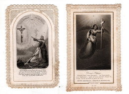 2 Images Pieuses - Canivet S - Années 1900 - Dentelés - C - - Devotion Images