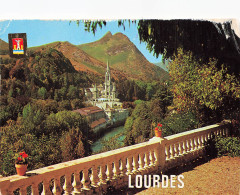 65 LOURDES LA BASILIQUE ET LA GAVE - Lourdes