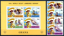Ghana 638-641 + Block 64 Postfrisch Pfadfinder #IU879 - Ghana (1957-...)