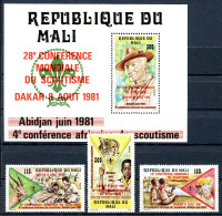 Mali 868-870 + Block 17 Postfrisch Pfadfinder #IM005 - Malí (1959-...)