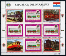 Paraguay Kleinbogen 4185 Postfrisch Eisenbahn Lokomotive #IJ050 - Paraguay