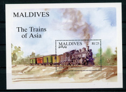 Malediven Block 311 Postfrisch Eisenbahn #IU802 - Maldivas (1965-...)