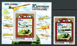 Korea Nord 2062 + Block 85 Postfrisch Lufthansa #GI196 - Korea (...-1945)