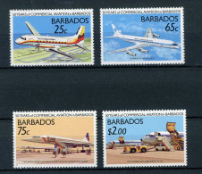 Barbados 713-16 Postfrisch Flugzeuge #GI021 - Barbados (1966-...)