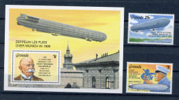 Grenada 2501-2502, Block 321 Postfrisch Zeppelin #GI026 - Grenada (1974-...)