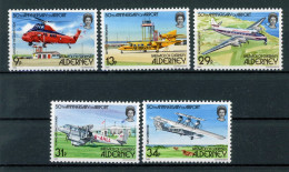 Alderney 18-22 Postfrisch Flugzeuge #GI056 - Alderney