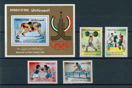 Irak 1048-1051 + Block 33 Postfrisch Olympiade 1980 #JG659 - Iraq