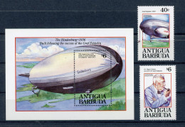 Antigua Und Barbuda 1700-1701 + Block 246 Postfrisch Zeppelin #GI025 - Antigua En Barbuda (1981-...)