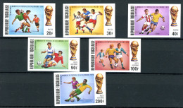 Togo 1017 B-1022 B Postfrisch Fußball WM 1974 #GE547 - Togo (1960-...)