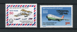 Indien 1053-54 Postfrisch Flugzeuge #GI069 - Sonstige & Ohne Zuordnung